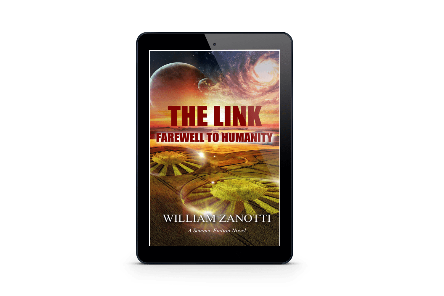 The Link: Farewell to Humanity cover andlink to sales page.